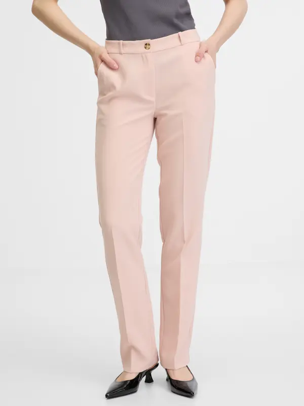 Orsay Orsay Light Pink Women's Trousers - Ladies