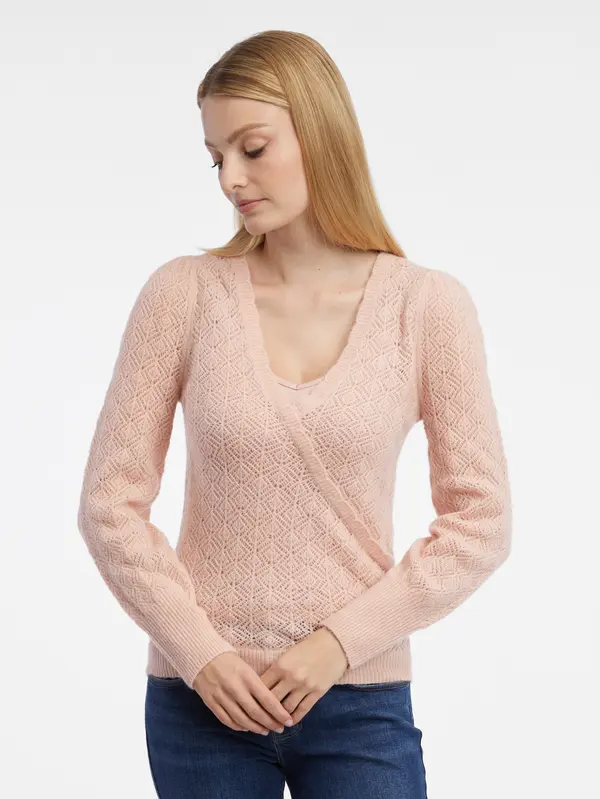 Orsay Orsay Light Pink Women's Wool Sweater - Women's