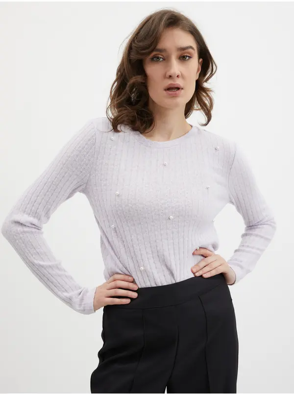 Orsay Orsay Light Purple Women's Lightweight Sweater - Women's