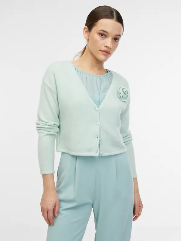 Orsay Orsay Menthol Women's Cardigan with Wool - Women's
