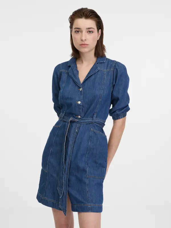 Orsay Orsay Navy Blue Women's Denim Dress - Women's