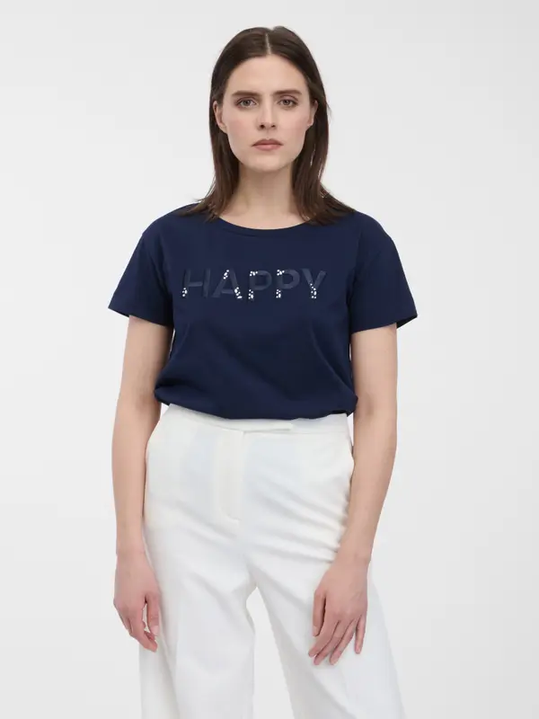 Orsay Orsay Navy Blue Women's T-Shirt - Women's