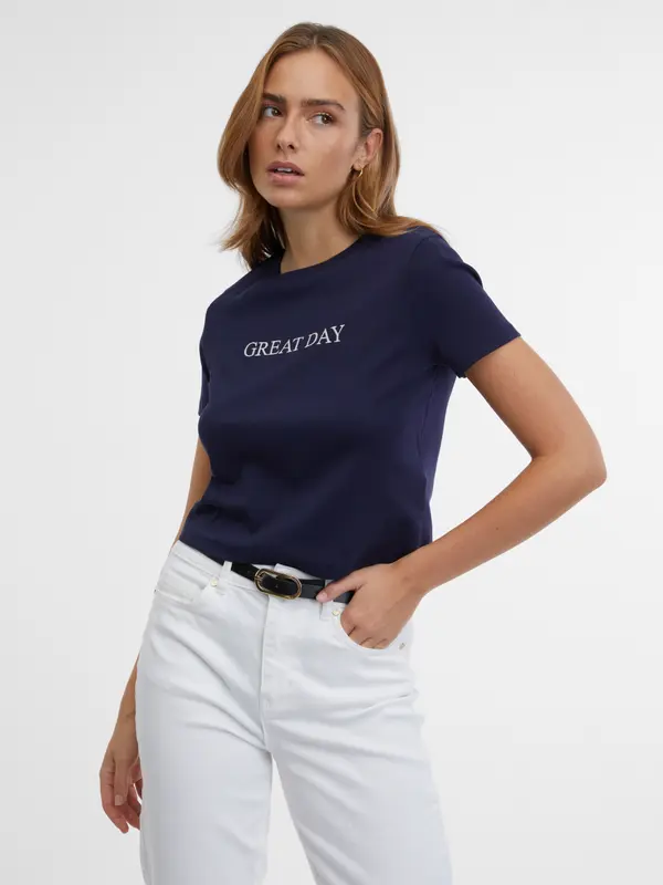 Orsay Orsay Navy Blue Women's T-Shirt - Women's
