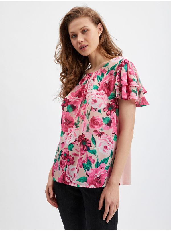 Orsay Orsay Pink Ladies Floral Blouse - Women