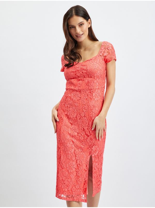 Orsay Orsay Pink Ladies Lace Dress - Women