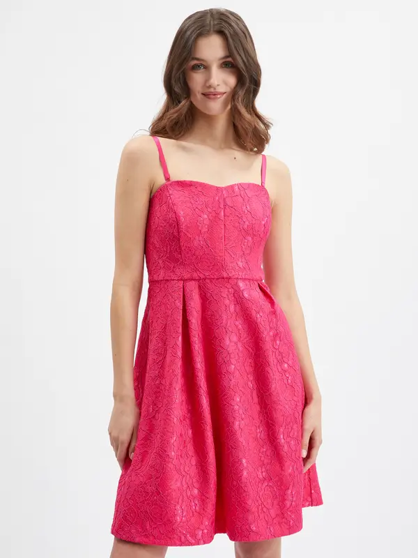 Orsay Orsay Pink Women's Patterned Dress - Women's