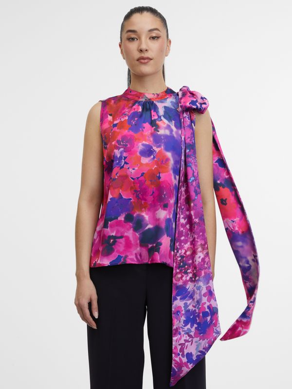 Orsay Orsay Purple Women's Floral Top - Women's