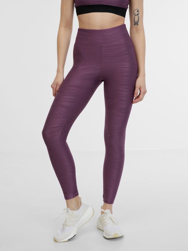 Orsay Orsay Purple Women's Patterned Sports Leggings - Women's