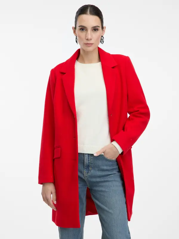 Orsay Orsay Rdeči ženski plašč - Ženske