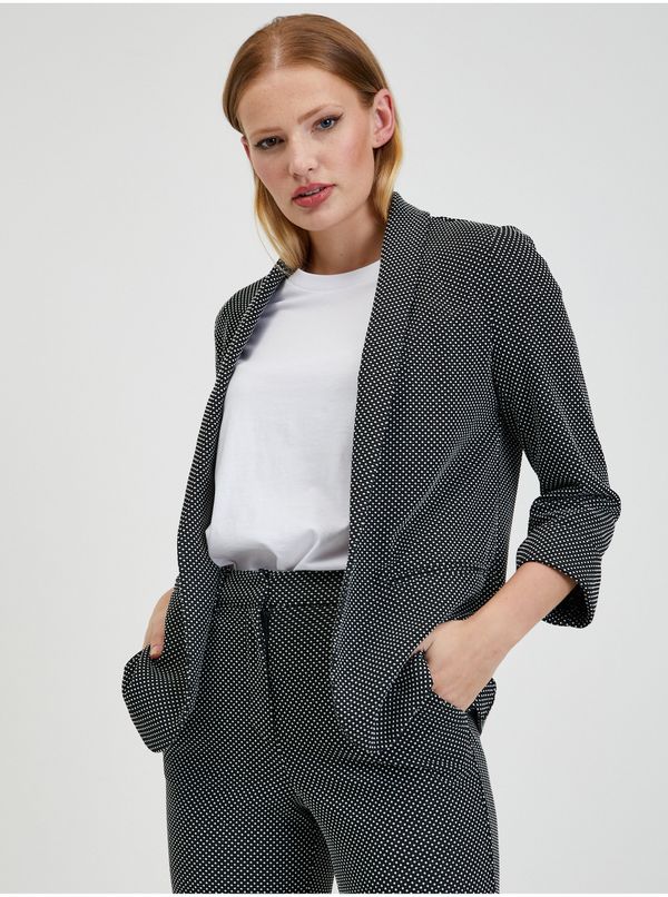 Orsay Orsay White and Black Ladies Patterned Jacket - Ladies