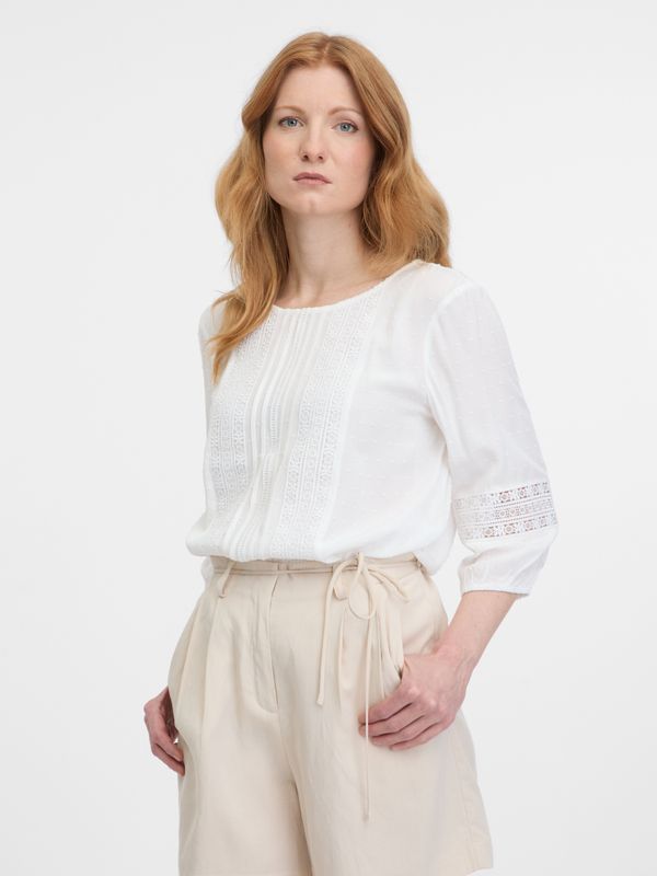 Orsay Orsay White Ladies Blouse - Ladies