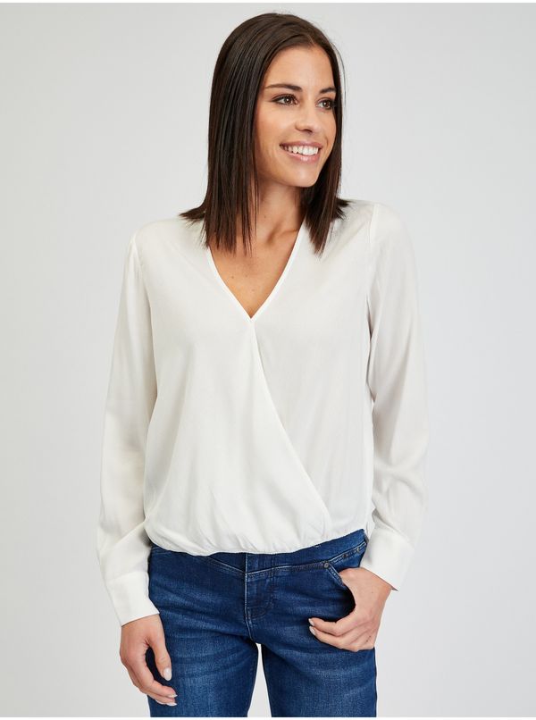 Orsay Orsay White Ladies Blouse - Ladies