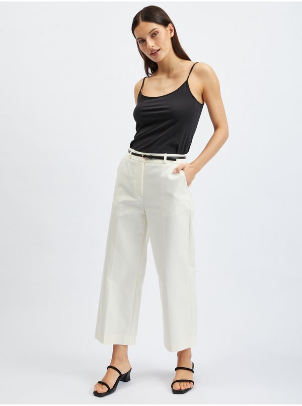 Orsay Orsay White Ladies Culottes Pants - Ladies