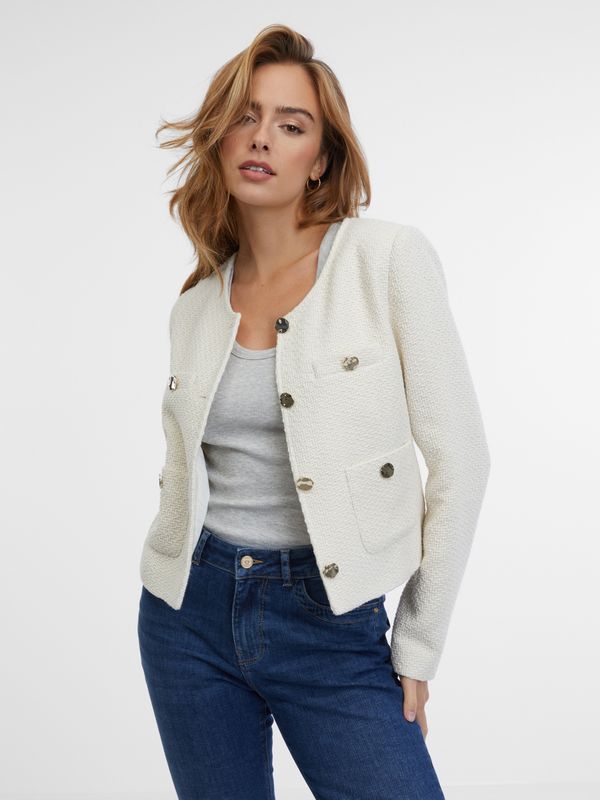 Orsay Orsay White Ladies Jacket - Ladies