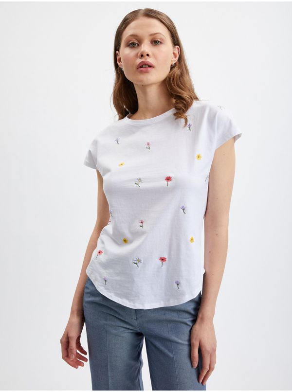 Orsay Orsay White Women Floral T-Shirt - Women