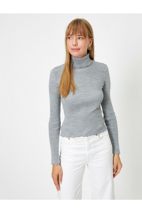 Koton Osnovni pulover Koton Women's Gray Turtleneck