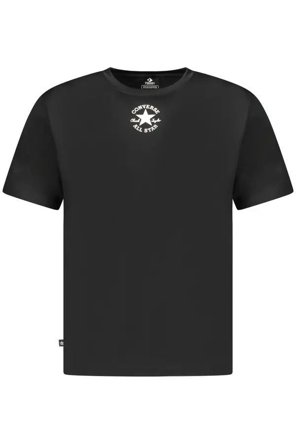 Converse Otroška črna majica s kratkimi rokavi