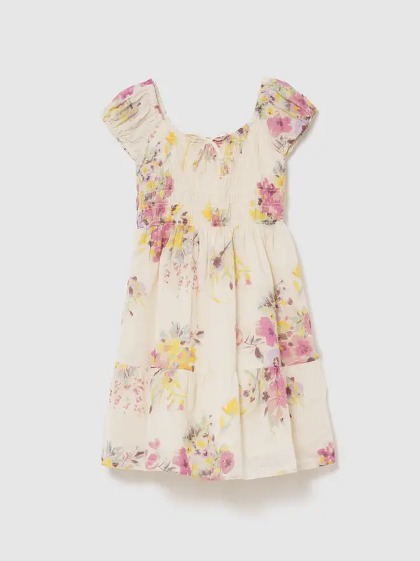 GAP Otroška cvetlična obleka GAP