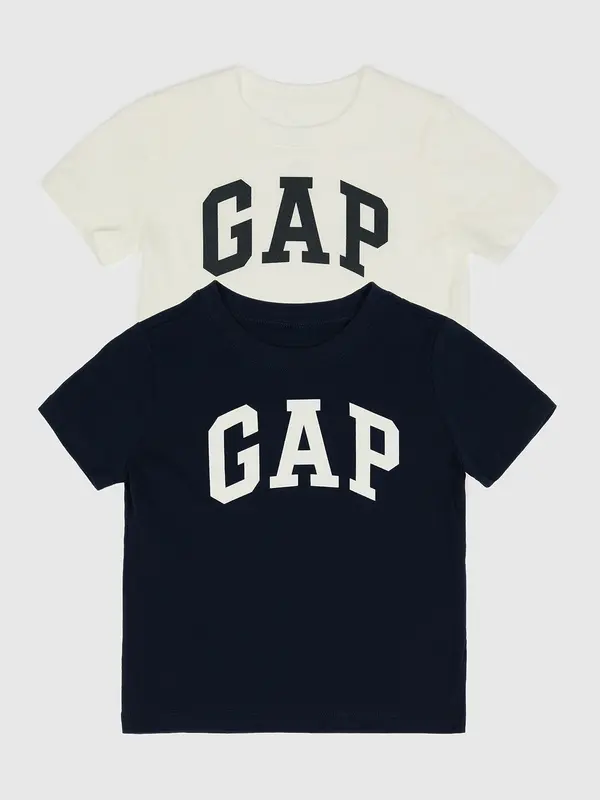 GAP Otroška majica GAP z logotipom, 2 kosa.