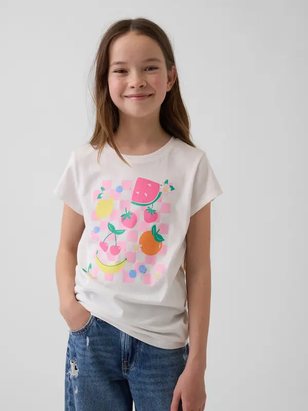 GAP Otroška majica s potiskom GAP - deklice