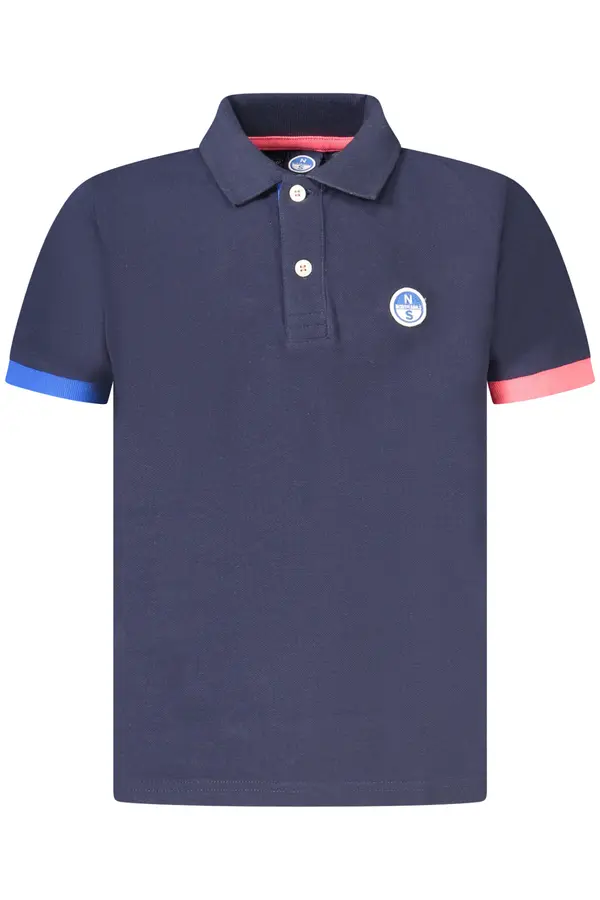 North Sails Otroška modra polo majica s kratkimi rokavi