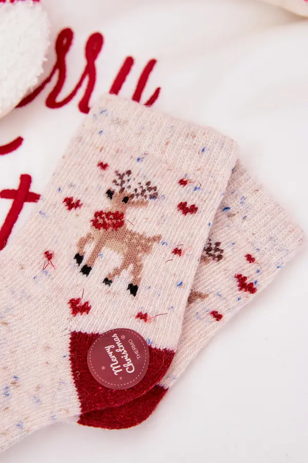 Aura.via Otroške božične nogavice z motivom severnih jelenov