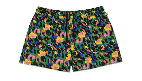 Happy Socks Otroške kopalke z leopardjim vzorcem