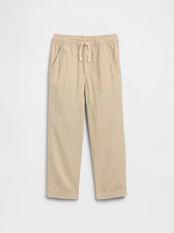 GAP Otroške lanene hlače GAP