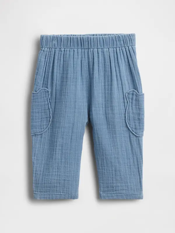 GAP Otroške muslin hlače GAP Brannan Bear
