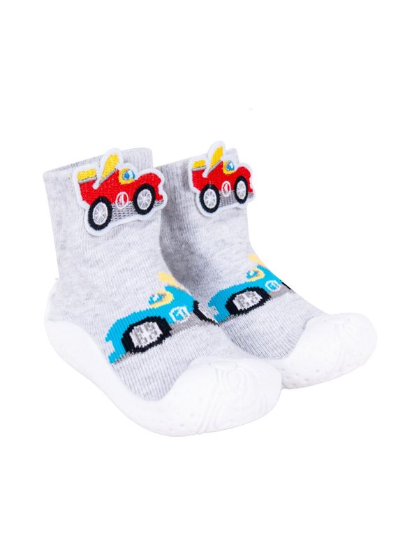 Yoclub Otroške nogavice Yoclub YC_BabyB_Anti-S-S-W-Rubber-S_OBO-0140C-AA0B_Grey