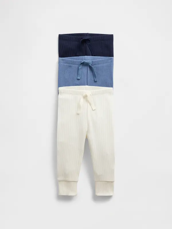 GAP Otroške rebraste hlače GAP, 3-delne - fantje