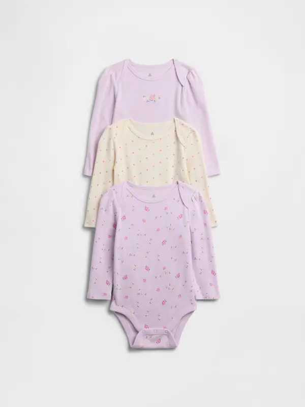 GAP Otroški bodi GAP, 3-delni - za deklice