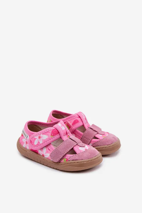 Milami Otroški copati za bosonoge noge Milami Pink Strawberry Lumi