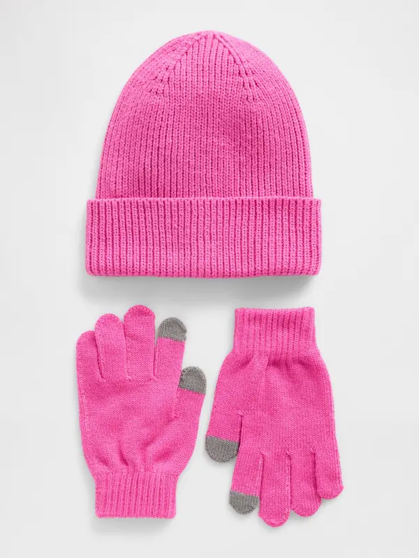 GAP Otroški komplet kape in rokavic GAP za deklice