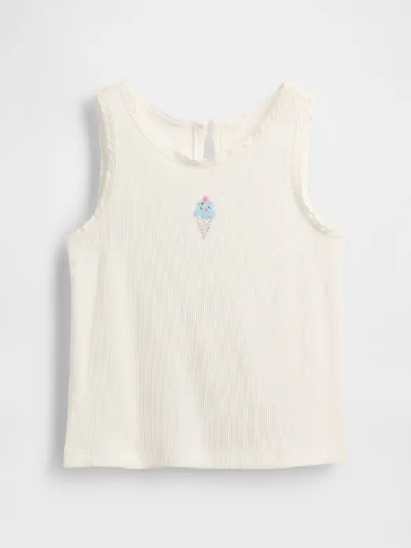 GAP Otroški rebrast top GAP