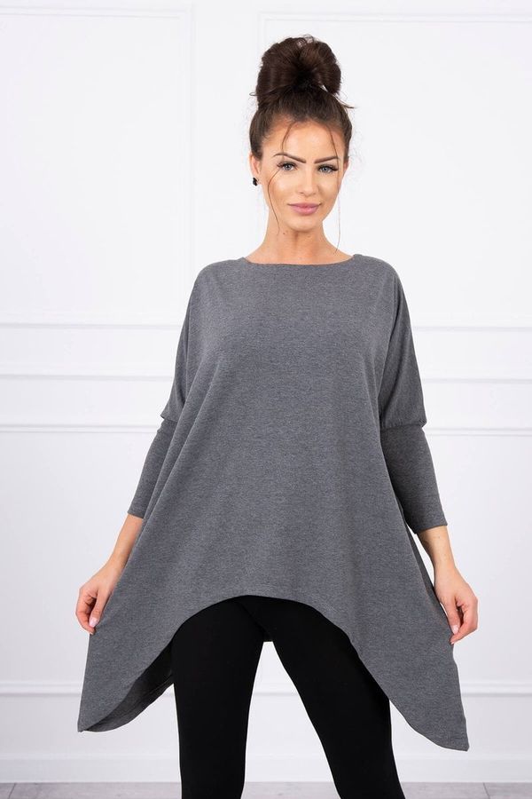 Kesi Oversize graphite melange blouse