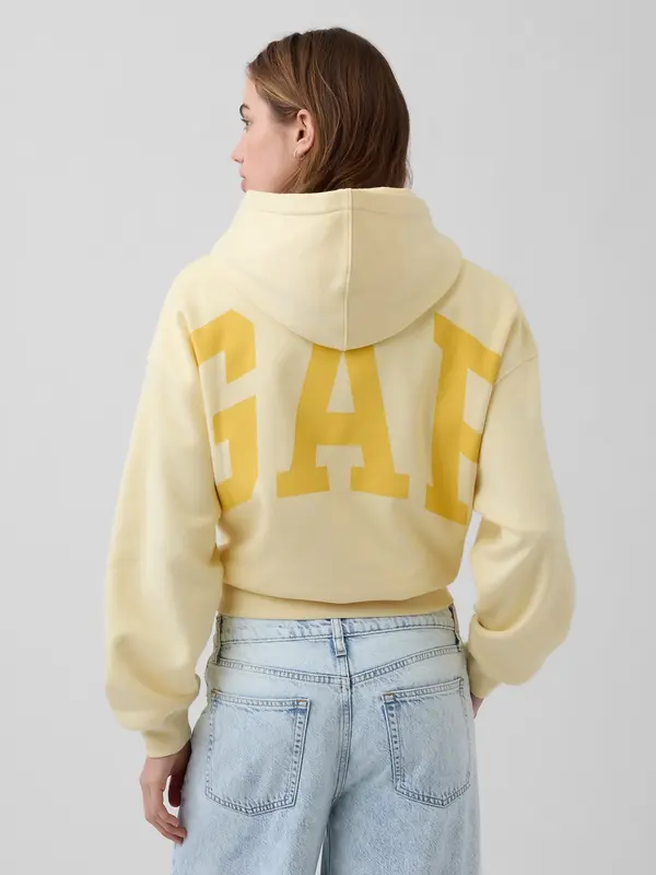 GAP Oversize pulover s kratkimi rokavi GAP z logotipom VintageSoft