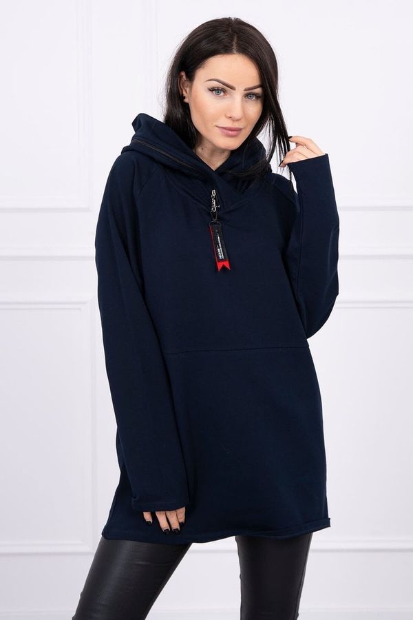 Kesi Oversize zippered tunic navy