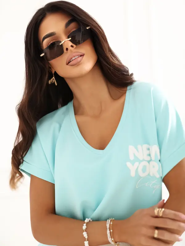 RELEVANCE Oversized bluza z metinimi rokavi