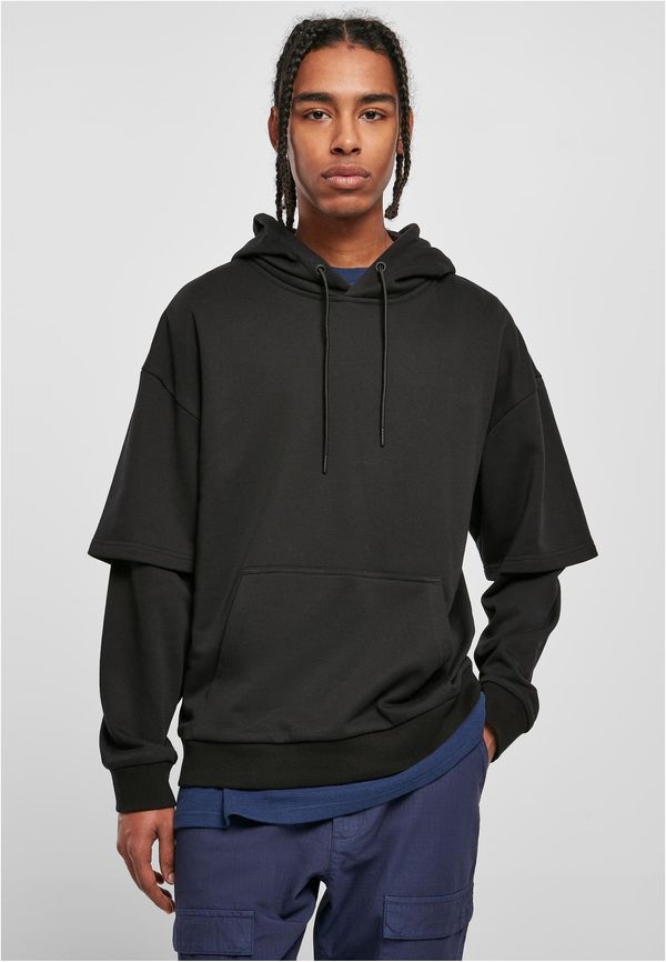 UC Men Oversized Doublesleeve Hoody Black