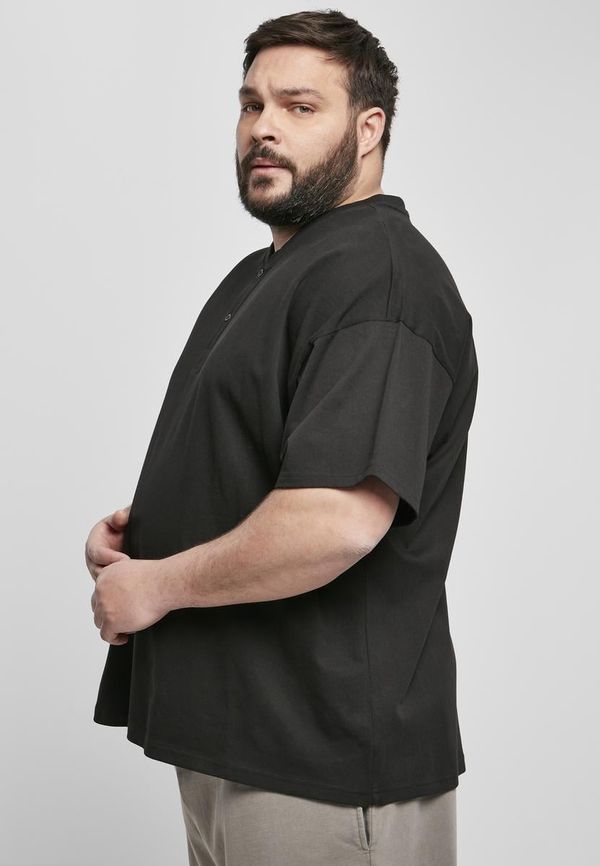 UC Men Oversized Henley T-shirt black