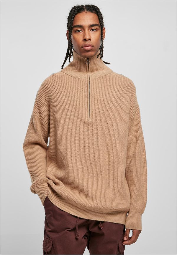 UC Men Oversized Knitted Troyer unionbeige