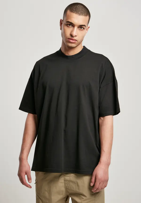 Urban Classics Oversized mock Neck Tee black