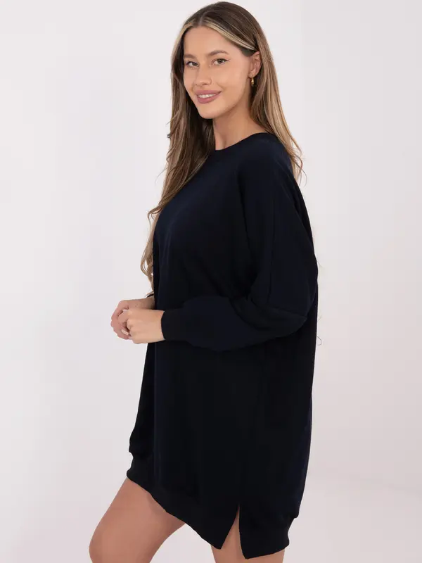 RELEVANCE Oversized obleka s puloverjem v temno modri barvi