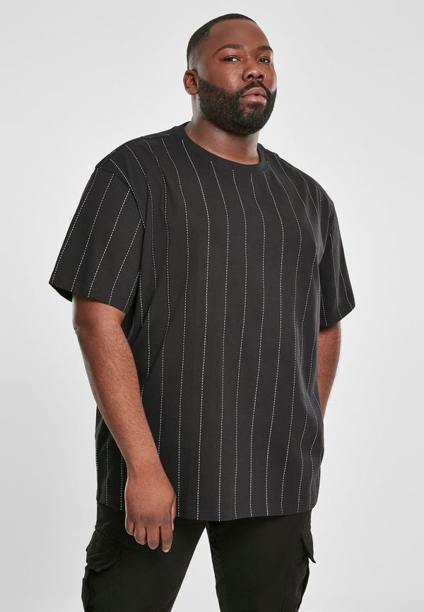 UC Men Oversized Pinstripe Tee Black