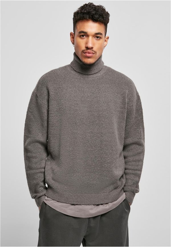 Urban Classics Oversized Roll Neck Sweater Asphalt