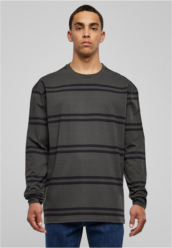 UC Men Oversized Striped Long Sleeve Basket/Black