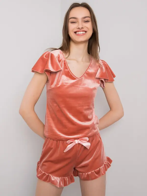 RUE PARIS Pajamas-WN-PI-02.97-dark pink
