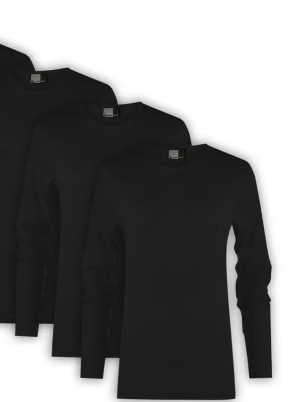 Promodoro Paket 5 ženskih majic z dolgimi rokavi Interlock-T