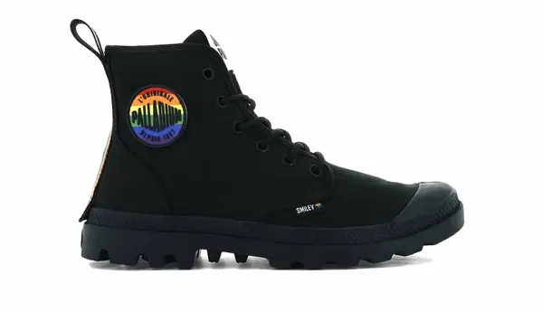 Palladium Palladium Pampa Smiley Pride superge črne barve